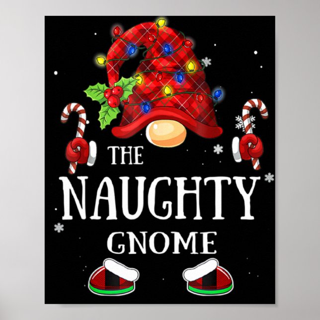Poster Matching Family The Naughty Gnome Christmas Group  (Devant)