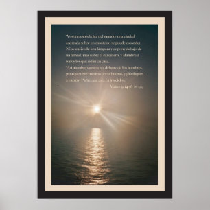 Poster Mateo 5: 14-16 con Borde
