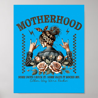 Poster Maternité Rétro Mère De Rock Maman Maman Drôle De