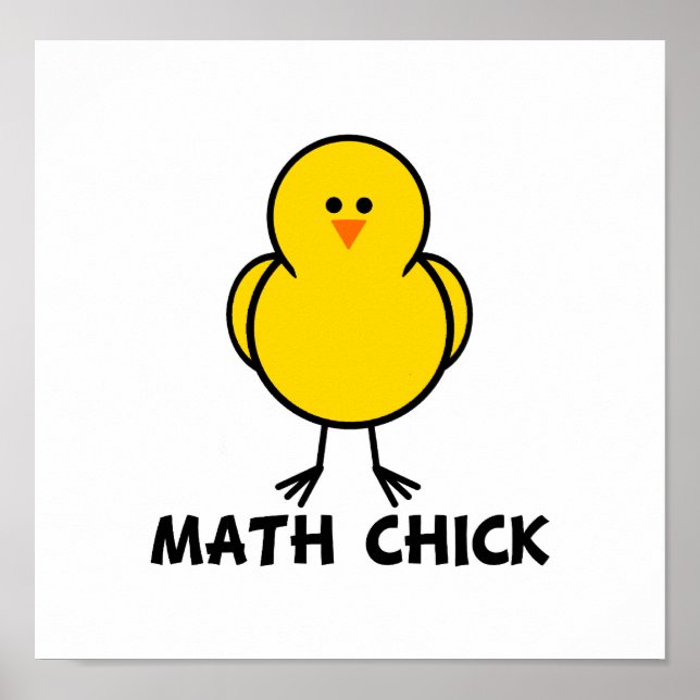 Poster Math Chick (Devant)