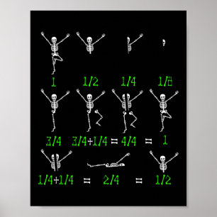 Poster Math Enseignant équation Squelette Étudiants en ma