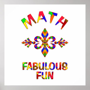 Poster Math Fabulous Fun
