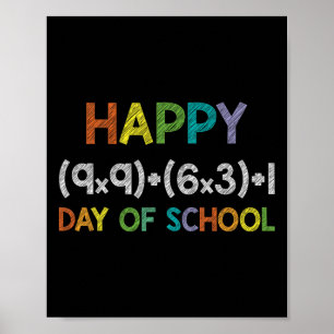 Poster Math Formula 100 Jours D'École 100ème Jour Fun Cut