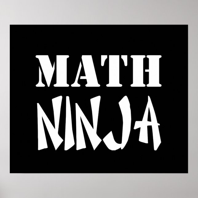 Poster Math Ninja (Devant)