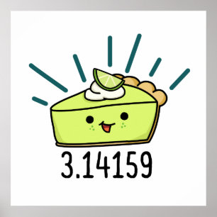 Poster Math Pi Nombre Funky Pie Pun