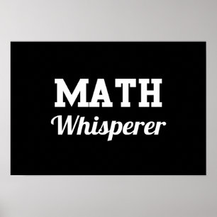Poster Math Whisperer