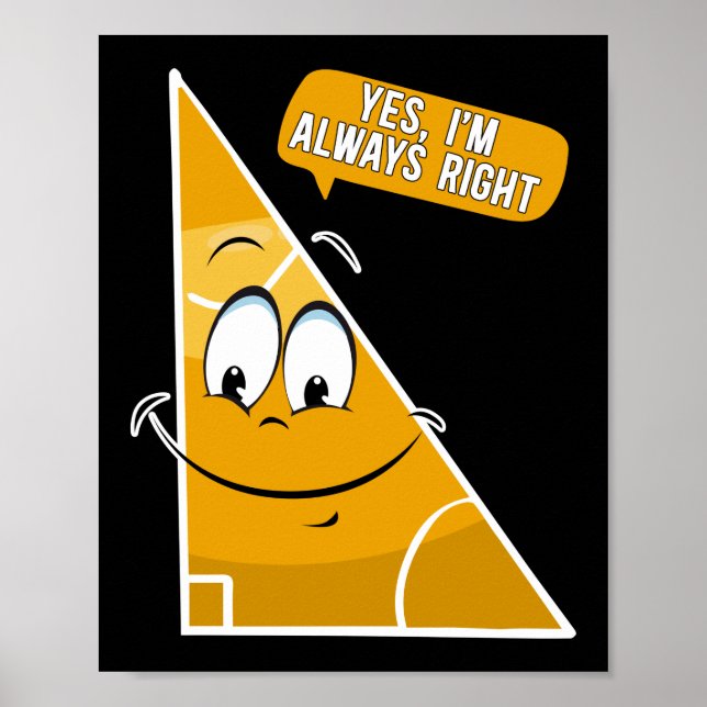 Poster Math Yes I'M (Devant)