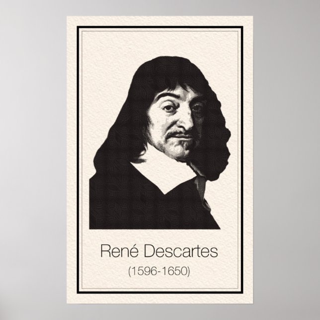 Poster Mathématiciens - Descartes (Devant)