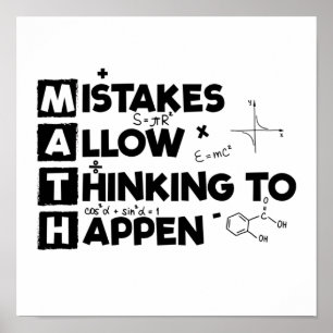 Poster Mathématiciens   Étudiants Mathématiques Mathémati