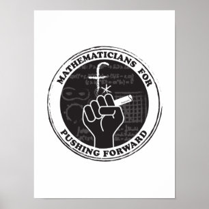Poster Mathématiciens pour pousser vers l'avant