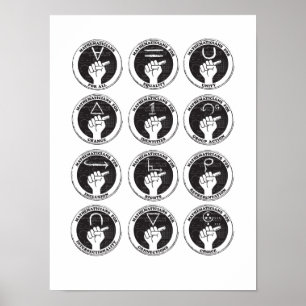 Poster Mathématiciens pour tous, Égalité, Unité... Affich