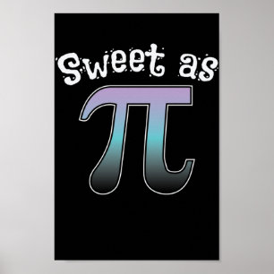 Poster Mathematik Sweet comme Pi