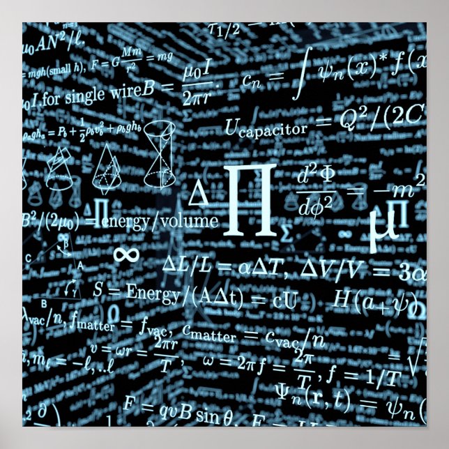 Poster mathématique algèbre (Devant)