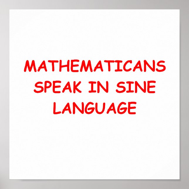 Poster mathématiques (Devant)