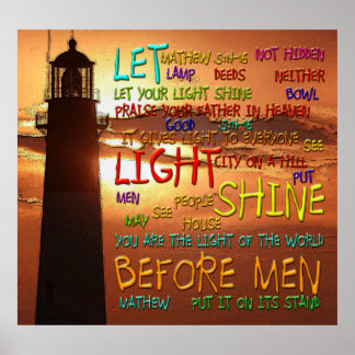 Poster Mathew 5:14-16 Phare 2