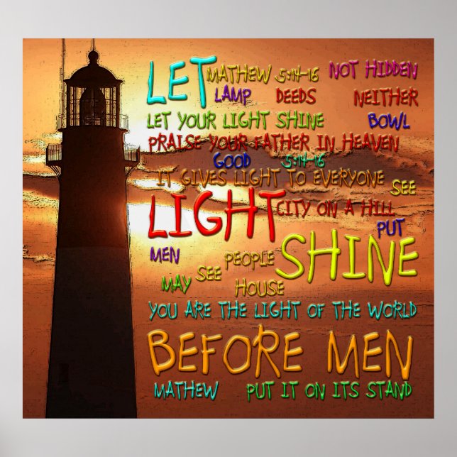 Poster Mathew 5:14-16 Phare 2 (Devant)