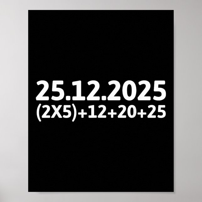 Poster Maths drôle 67 Meme de Noël Enseignants Elèves Éco (Devant)