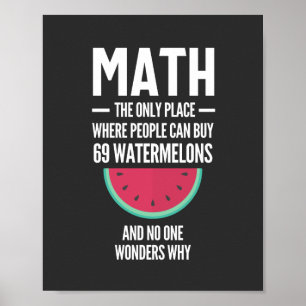 Poster Maths. Drôle Math Sarcasm Citation Cadeau