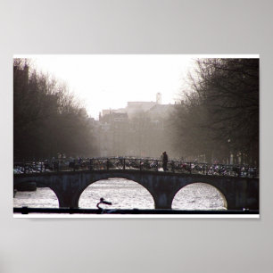 Poster Matin à Amsterdam