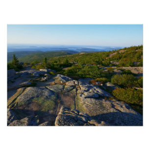 Poster Matin au sommet du mont Cadillac à Acadia