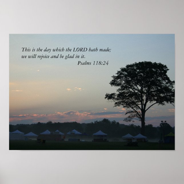 Poster Matin, Ceci est l'affiche ou l'impression du jour (Devant)