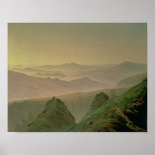 Poster Matin dans les montagnes