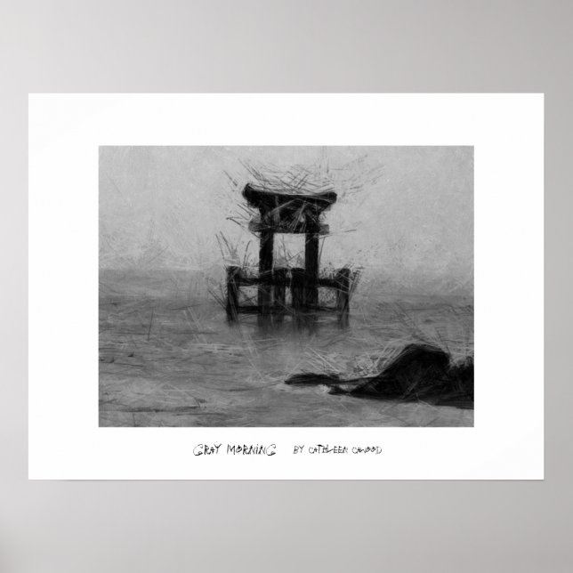 Poster Matin gris (Devant)