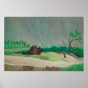 Poster Matin Pluvieux Henri Rousseau, Beaux-Arts Vintage