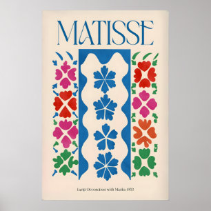 Poster Matisse Grandation avec Masques Panneau Vertical A