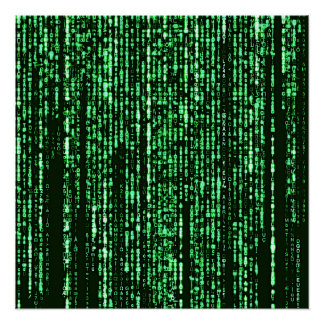 Poster Matrix code Be a warrior againt the system 