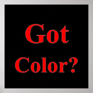 Poster Matte d'affiche couleur