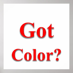 Poster Matte d'affiche couleur