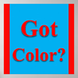 Poster Matte d'affiche couleur