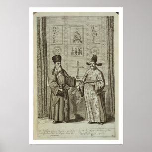 Poster Matteo Ricci (1552-1610) et Paul Li, from 'Chin