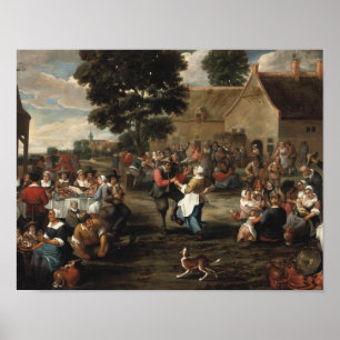 Poster Mattheus van Helmont - Fête des paysans