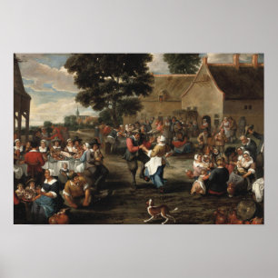 Poster Mattheus van Helmont - Fête des paysans