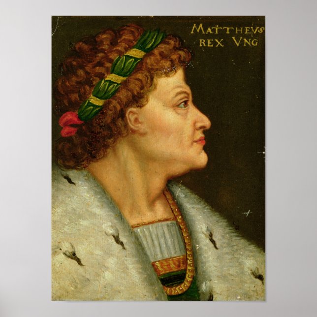 Poster Matthias I, Hunyadi (Devant)
