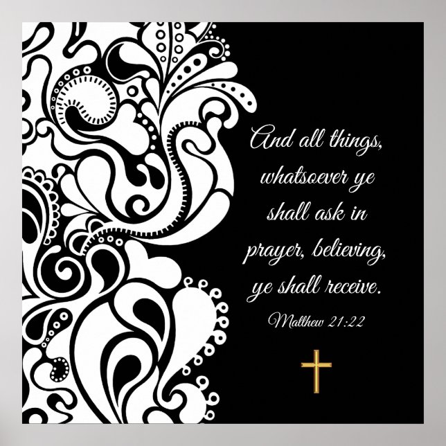 Poster Matthieu 21:22 (Devant)