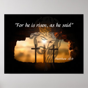 Poster Matthieu 28:6