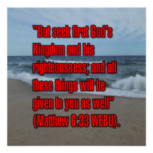 Poster Matthieu 6:33 WEBU