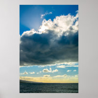 Maui nuages de l'affiche de l'océan