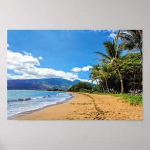Poster Maui, The Valley Isle, Hawaii