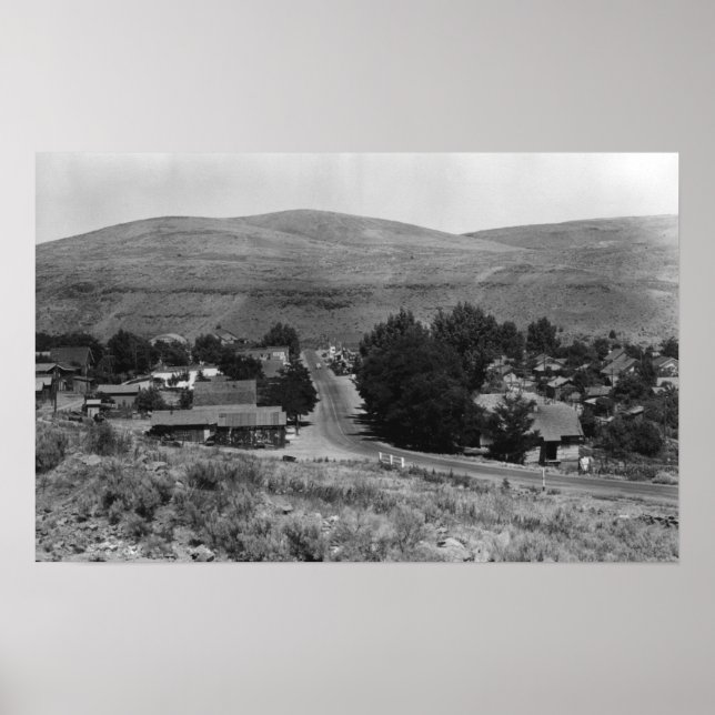 Poster Maupin, Oregon Town View Section Affaires (Devant)