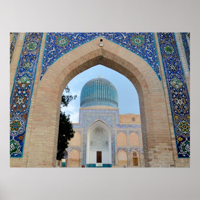 Poster Mausolée de Timur à Samarkand, Ouzbékistan (Devant)
