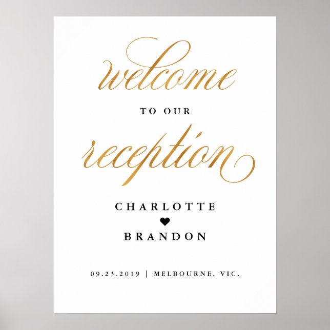 Poster Mauvais accueil à notre mariage de réception (Devant)