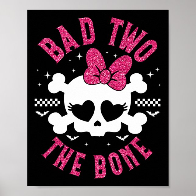 Poster Mauvais Deux L'Os 2e Anniversaire 2 Ans Enfants Gi (Devant)