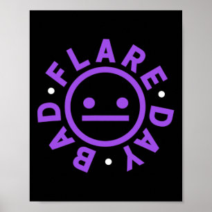 Poster Mauvais Feu Jour Pain Chronique Fibro Warrior