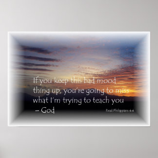 Poster Mauvaise humeur