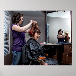 Poster Mauvaise journée des cheveux