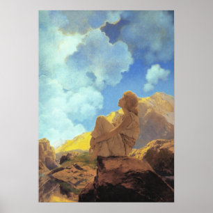Poster Maxfield Parrish Matin 1922 Nuage Bleu Beaux-Arts